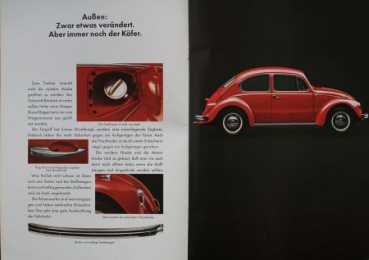 Volkswagen Beetle Modelprogram 1968 "Der neue Kaefer" Carbrochure  (7771)